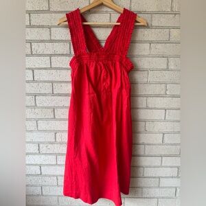Everlane Smocked Linen Mini Dress